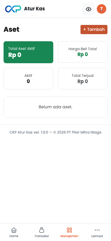 Formulir dan daftar aset