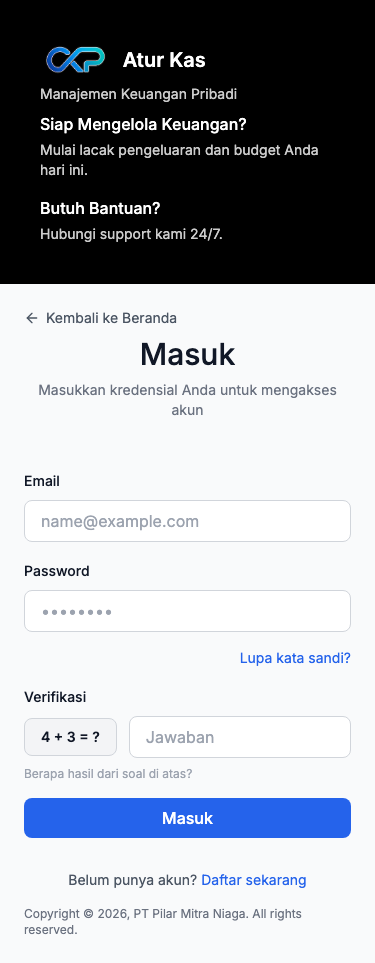 Halaman tunggu verifikasi email